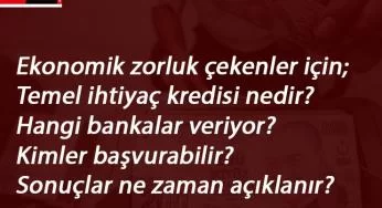 Temel ihtiyaç kredisi son başvuru ne zaman? Kimler alabilir? Ne zaman yatar?