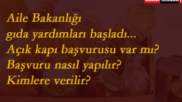 Bakanlık gıda yardımını başlattı: İşte başvuru yöntemi