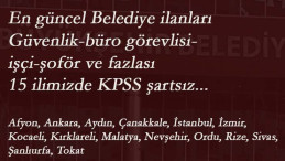 Güncel belediye ve kamu ilanları: 15 ilde 17 kamu kurumu personel arıyor