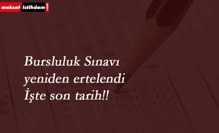 2020 Bursluluk Sınavı ne zaman? Tarih belirlendi