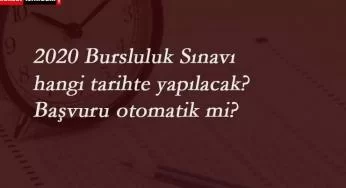 2020 Bursluluk sınavı yeni tarihi ne zaman? Bursluluk sınav tarihi belli mi?