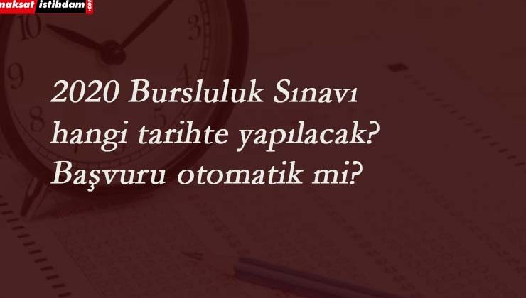 2020 Bursluluk sınavı yeni tarihi ne zaman? Bursluluk sınav tarihi belli mi?