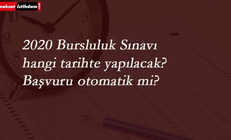2020 Bursluluk sınavı yeni tarihi ne zaman? Bursluluk sınav tarihi belli mi?