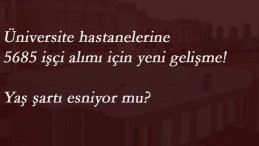 Hastanelere 5865 işçi alımı: KPSS şartı ve yaş şartı için sevindiren gelişme