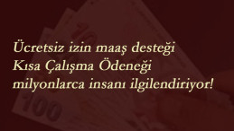 Kısa Çalışma Ödeneği ve Ücretsiz İzin destek parası nasıl sorgulanır? Nereye yatacak?