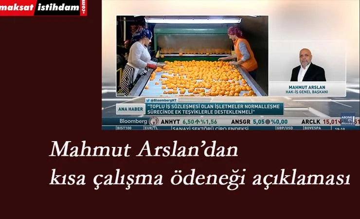 Mahmut Arslan'dan istihdamın korunmasına yönelik öneriler