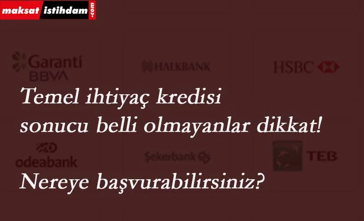 Temel ihtiyaç destek kredisi nasıl sorgulanır? Neden hala onaylanmadı?