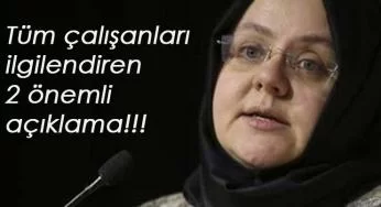 Bakan'dan kıdem tazminatı ve tamamlayıcı emeklilik açıklaması