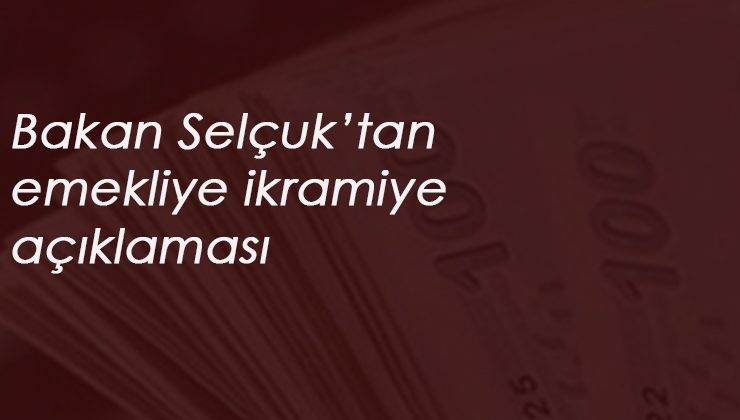 Çalışma Bakanı Selçuk: 
