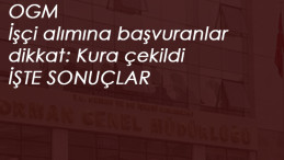 Orman Genel Müdürlüğü kuraya katılacaklar belli oldu! OGM işçi alımı kurası
