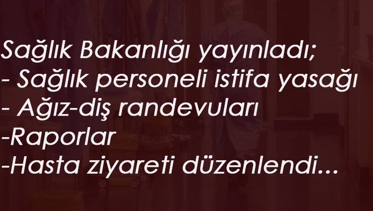Sağlık personeli görevden ayrılma yasağı kalktı mı?