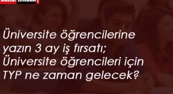 Üniversite öğrencilerine yazın 3 ay çalışma fırsatı: Her ay asgari ücret