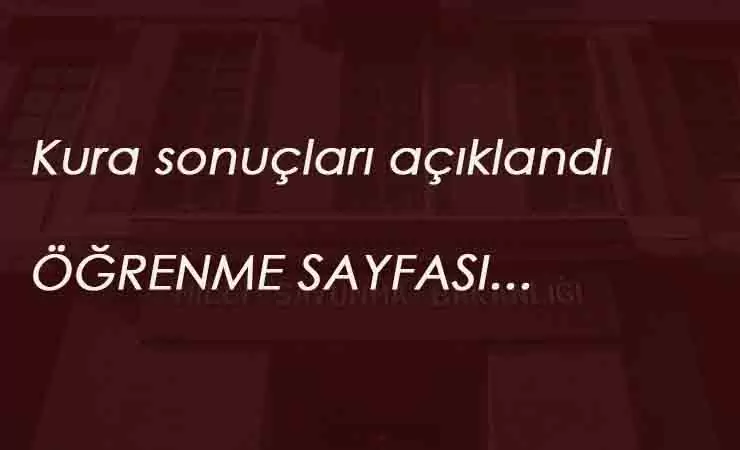 MSB 1072 işçi alımı kura sonuçları açıklandı