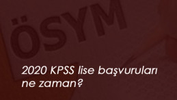 Lise KPSS başvuruları ne zaman? 2020 KPSS Ortaöğretim ne zaman yapılacak?