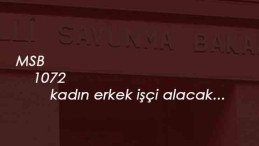 MSB 1072 işçi alacak: İşte başvuru tarihi ve genel şartları