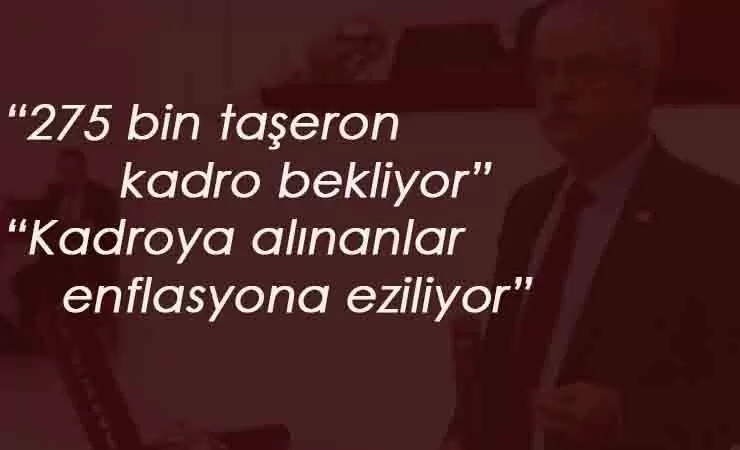 "İşverenlere kıyak var, taşeronlara yok"