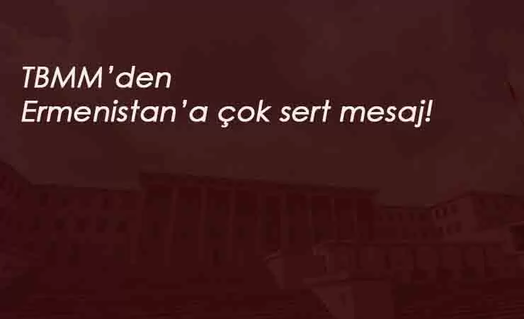TBMM'den Ermenistan'a kınama