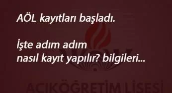 AÖL 1.Dönem kayıtları başladı! Açık lise kaydı nasıl yapılır? AÖL başvuru ücreti ne kadar?