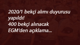 Bekçi alımı kesinleşti: 400 kişi alınacak! Kadın bekçi alınacak mı?