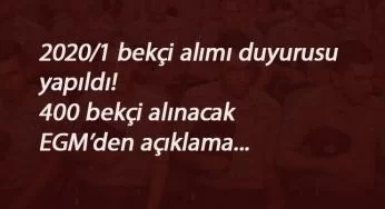 Bekçi alımı kesinleşti: 400 kişi alınacak! Kadın bekçi alınacak mı?