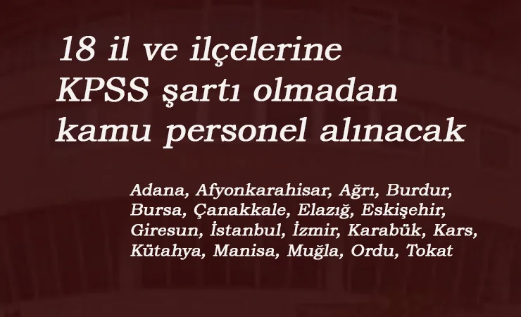 18 ilde güncel belediye kamu ilanları: Daimi veya Geçici işçi alınacak! KPSS'siz