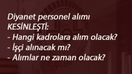 Diyanet 5 bin personel alımı kesinleşti! Kadro verildi: Hangi kadrolarda alım olacak?