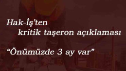 Hak-İş'ten taşeron talebi: 