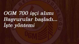 OGM 700 kamu işçisi alımı: Başvurular başladı! İşte yöntemi