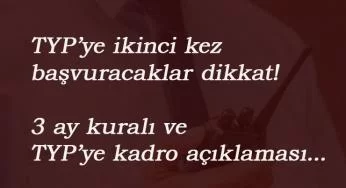Geçen yıl TYP'de çalışanlar yeniden başvurabilir mi? Ziya Selçuk'tan Cevap geldi!