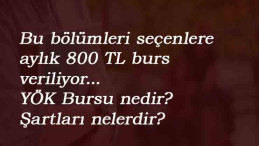 YÖK Bursu hangi bölümlere verilecek? YÖK Destek Programı kapsamında burs alacak bölümler