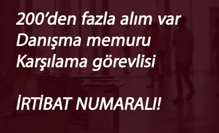 Özel firmalara danışma ve karşılama görevlisi aranıyor: En az lise mezunu personel alımı
