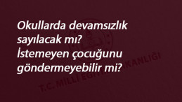 Okullarda devamsızlık olacak mı? 21 Eylül ve sonrası okula gitmek zorunlu mu?