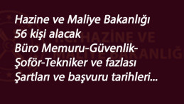 Maliye Bakanlığı personel alımı yapacak: Büro memuru-Güvenlik-Destek personeli alım şartları