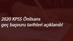 KPSS Ön Lisans geç başvuruları ne zaman? Başvuruyu kaçıranlar dikkat!