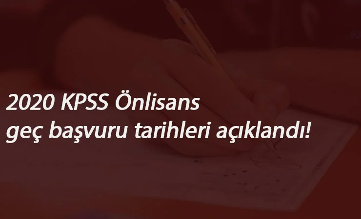 KPSS Ön Lisans geç başvuruları ne zaman? Başvuruyu kaçıranlar dikkat!