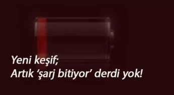 Bu keşif 'şarjım bitti' derdine son verecek