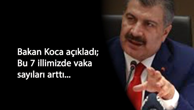 Corona vakalarının arttığı şehirler belli oldu
