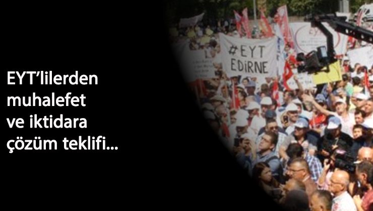 EYT'liler tüm siyasi partileri açık oturuma davet etti