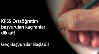 KPSS Ortaöğretim (Lise) geç başvuruları başladı! İşte son başvuru tarihi