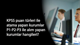 KPSS puan türleri ile alım yapan kurumlar hangileri? KPSS P1-P2-P3 atamaları nasıl oluyor?