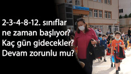 2-3-4-8 ve 12 sınıflar ne zaman okula başlıyor? Haftada kaç gün okul olacak? Okula gitmek zorunlu mu?