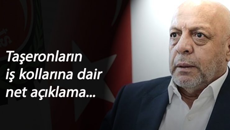 Mahmut Arslan'dan taşeronların iş kolu açıklaması