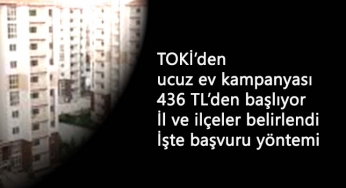 e-Devlet ucuz konut başvurusu başladı: TOKİ ucuz ev kampanyası