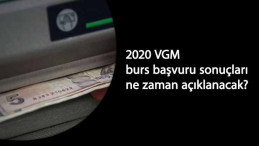 VGM 2020 lise ve üniversite burs başvuru sonuçları ne zaman açıklanacak?