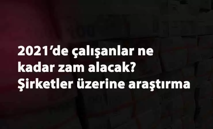 Şirketlerin çalışan maaşlarına vereceği ortalama zam belli oldu