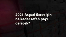 2021 Asgari ücret zammı için refah payı önerisi geldi