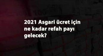 2021 Asgari ücret zammı için refah payı önerisi geldi