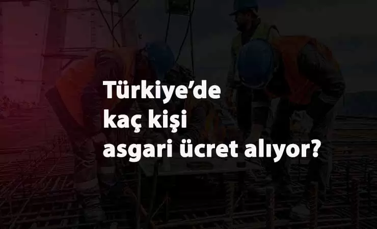 Türkiye'de kaç asgari ücretli var?