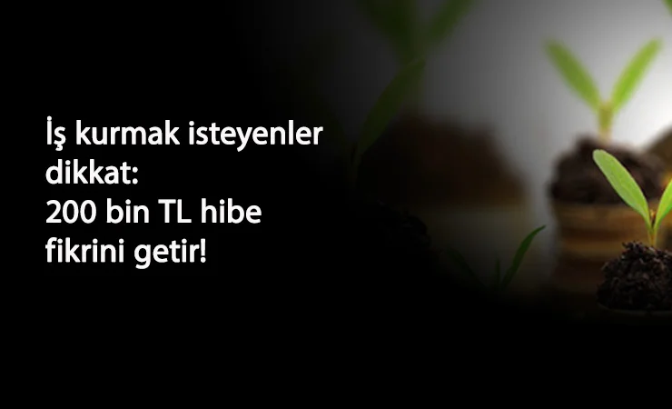 İş kurmak isteyenler dikkat: Fikir getir-200 bin TL al