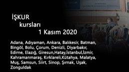1 Kasım İŞKUR İEP ve MEK programları: Çalış-Meslek öğren-Para kazan